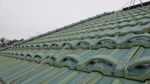 2つ目の屋根の素材が瓦